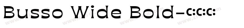 Busso Wide Bold字体转换 Busso Wide Bold字体转换